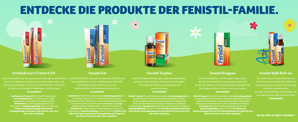 Nr.1 in Deutschland bei Hautentzündungen, FeniHydrocort.